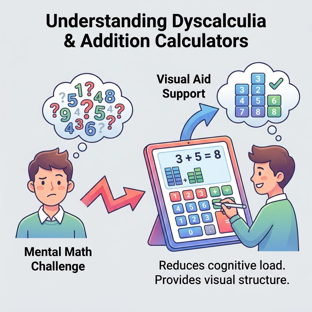 Can an addition calculator help students with dyscalculia?ToolzDaily.com